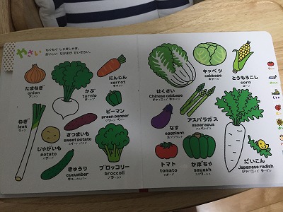 野菜の名前を覚えるには 絵本より料理本がイイかも
